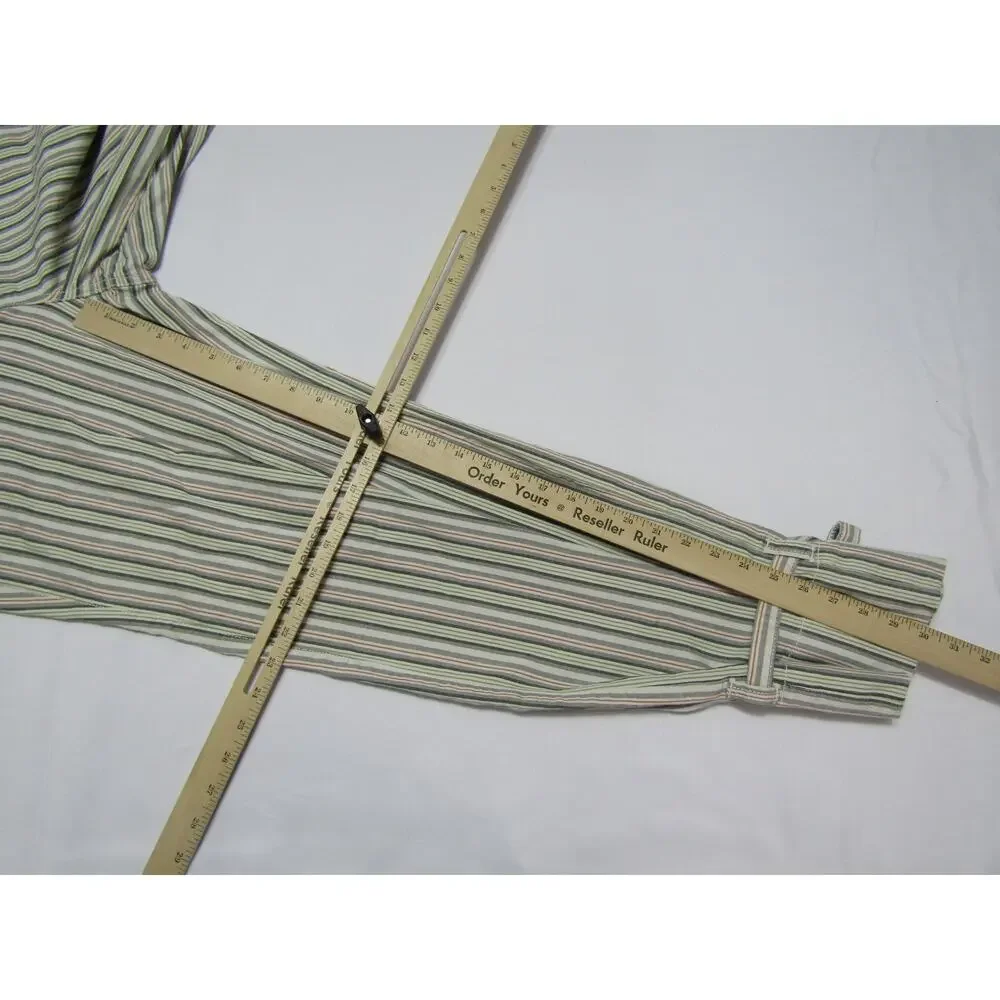 CAbi Striped Ankle Pants - Green and White - Picture 7 of 9